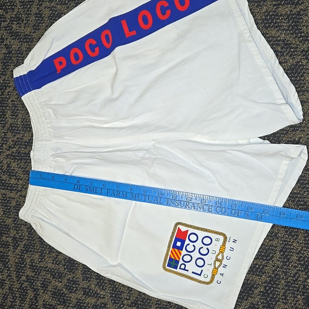 SALE!!🇲🇽 POCO LOCO CLUB CANCUN VTG SHORTS - Picture 10 of 13
